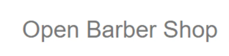 Open Barber Shop logo