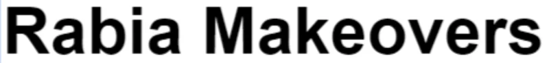 Rabia Makeovers logo