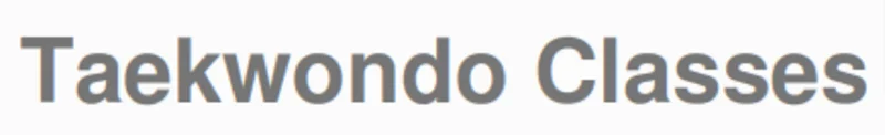 Taekwondo Classes logo