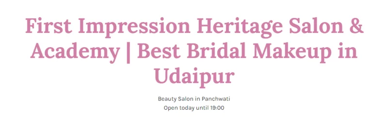 First Impression Heritage Salon & Academy logo