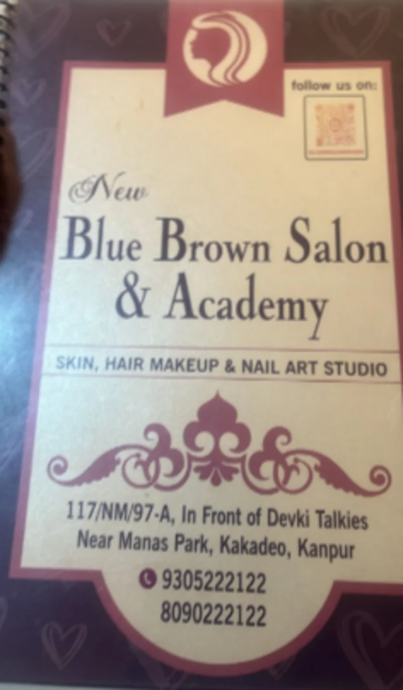 Blue Brown Salon and Academy logo