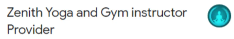 Zenith Yoga and Gym Instructor Provider logo