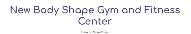 New Body Shape Gym and Fitness Center logo