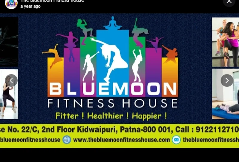 The bluemoon Fitness house logo