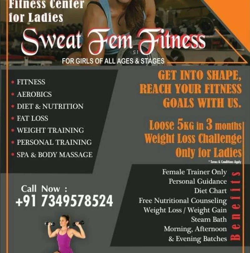 Sweat Fem Fitness Ladies Gym Only logo
