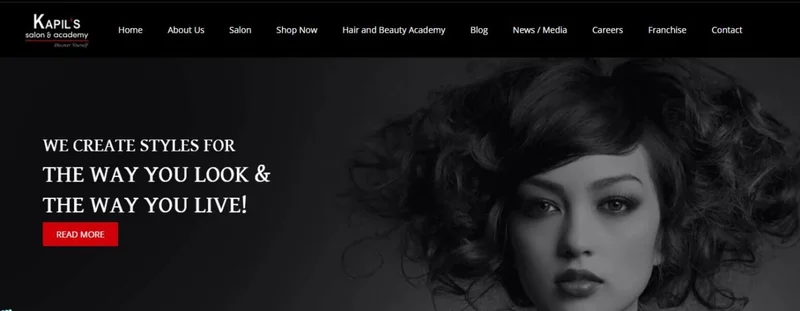 Kapil's salon and academy logo