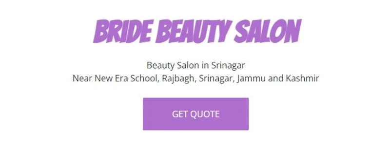 Bride beauty salon logo