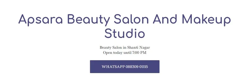 Apsara salon and make up studio logo