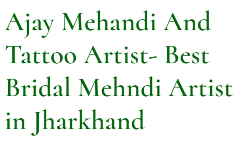Ajay Mehandi And Tattoo Artist logo