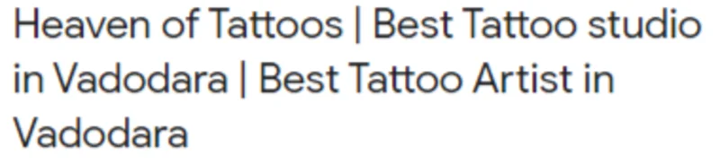 Heaven Of Tattoos In Vadodara logo