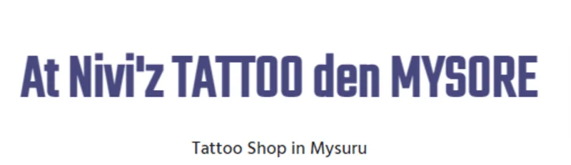 At Nivi'z Tattoo Den Mysore logo