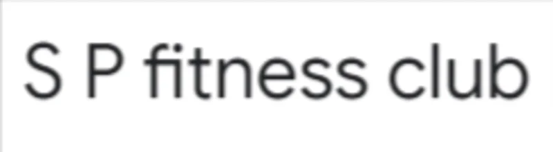 S P Fitness Club logo