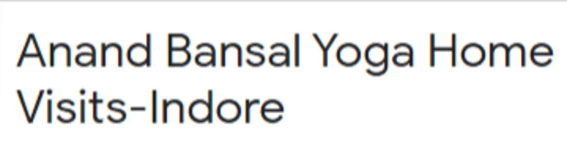 Anand Bansal Yoga Home Visits In Indore logo