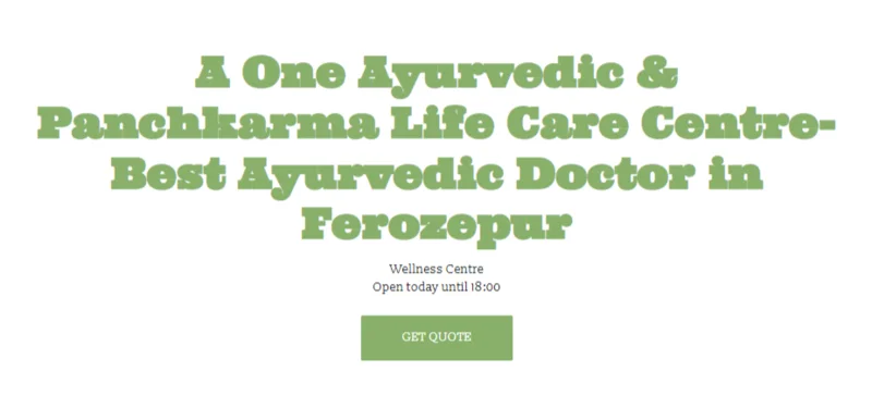 A One Ayurvedic And Panchkarma Life Care Centre In Ferozepur Punjab logo